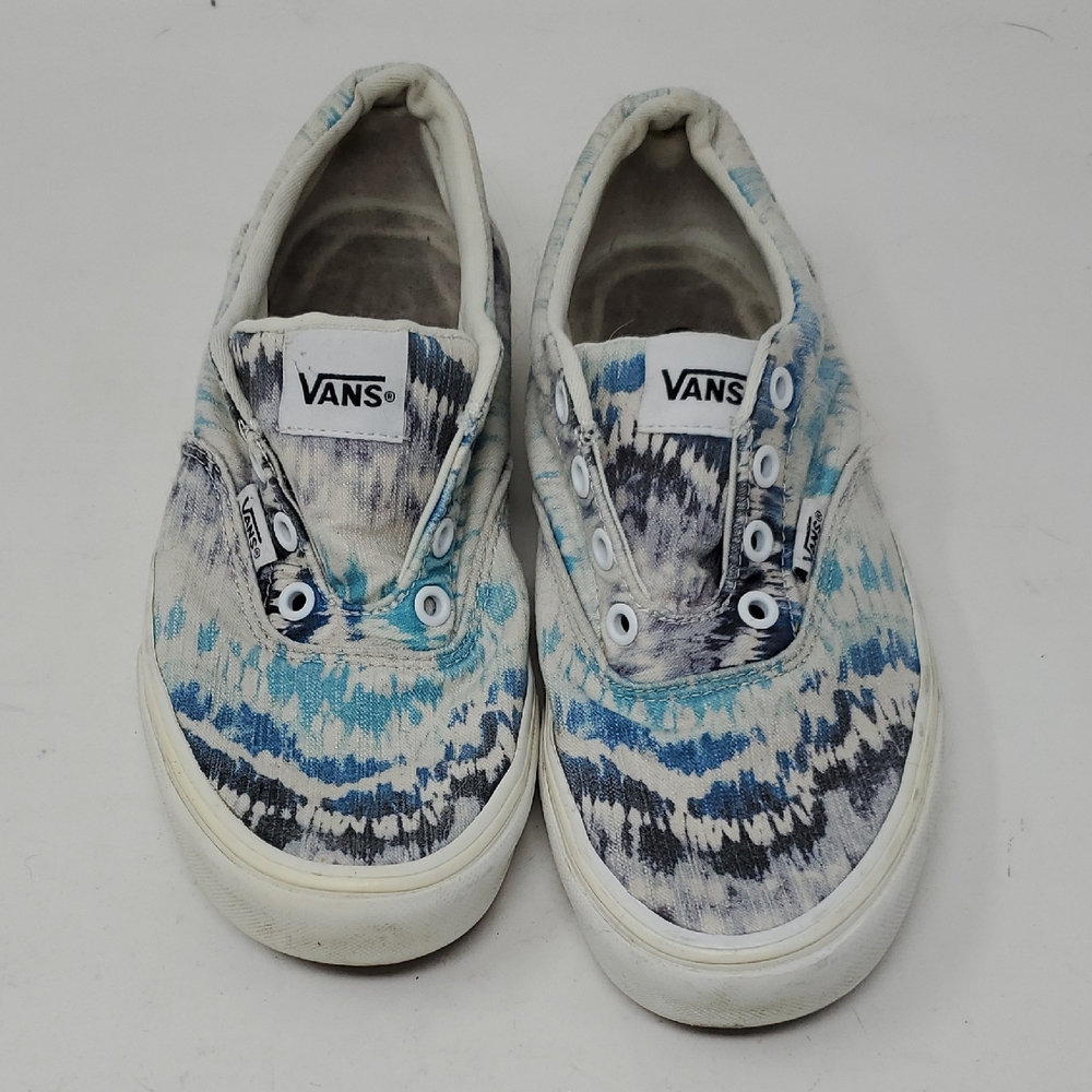 Vans DOHENY Blue and White Tie-Die Sneakers SIZE 7.5
